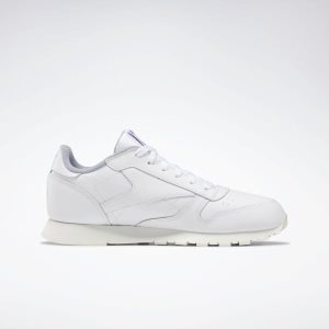 Reebok Classic Leather Turnschuhe Kinder - Weiß/Türkis/Lila - DE 054-WSZ